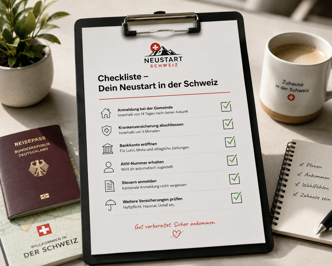 Was du direkt nach deiner Ankunft erledigen solltest